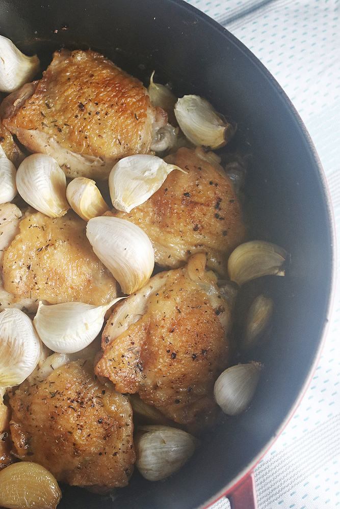 Roast Chicken With 40 Cloves Of Garlic - Bites Out Of Life